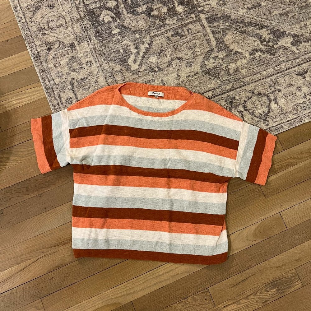 Cutie Striped MADEWELL sweater shirt Medium